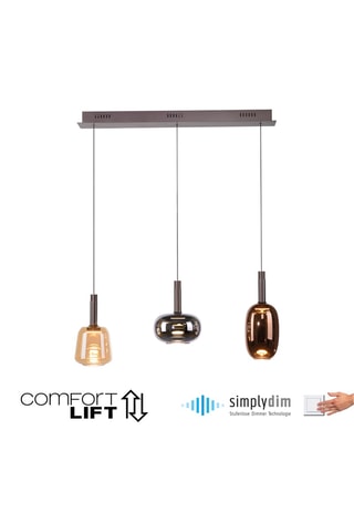 Ledhanglamp Irides - Goudkleurig - 3 x 9 W