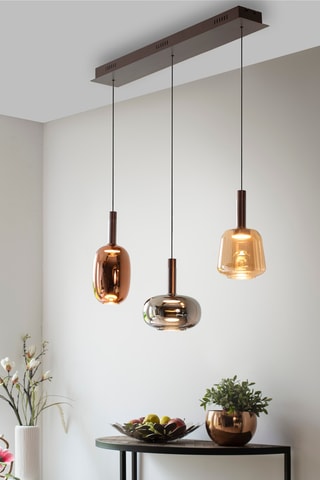 Ledhanglamp Irides - Goudkleurig - 3 x 9 W