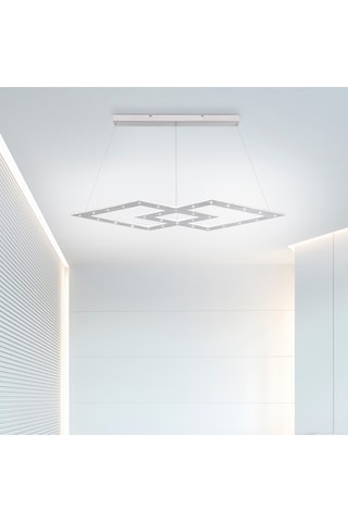 Ledhanglamp Pure Cosmo - Zilverkleurig - 44 x 1 W/1 x 21 W