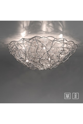 Plafondlamp Sarea - Zilverkleurig - 40 W