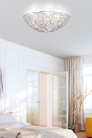 Plafondlamp Sarea - Zilverkleurig - 40 W