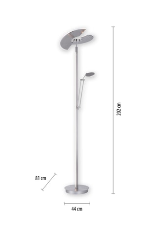 Staanlamp Pure Mutil - Grijs - 2 x 50/6 W