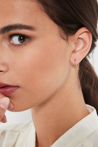 Halve Creolen Piquées Geelgoud