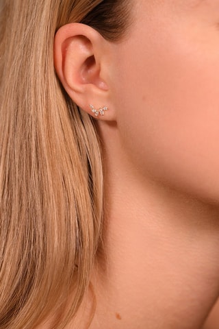 Oorbellen Five Petals Geelgoud