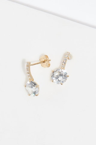 Oorbellen Brillantes  Geelgoud