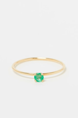 Ring Only One Geelgoud en Smaragd