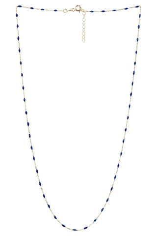 Ketting email Or Bleu Geelgoud