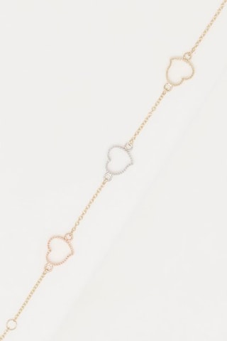 Armband Amour Amitié, Affection Geelgoud, Roségoud en Witgoud