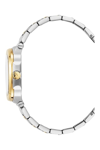Stalen Quartz Horloge met Diamanten L’Envie