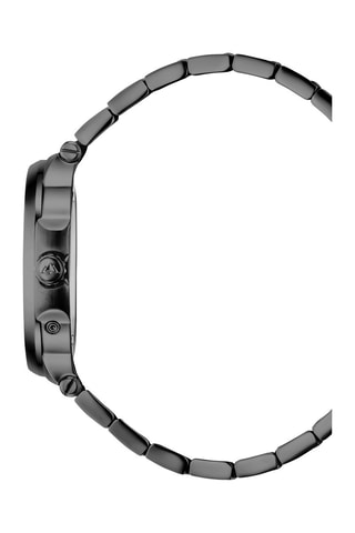 Stalen Quartz Horloge L’Envie - Maanstandweergave - Zwart