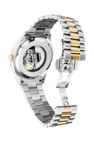 Stalen Quartz Horloge - Zilverkleurig en Goudkleurig