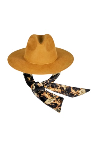 Chapeau fedora en laine - Beige