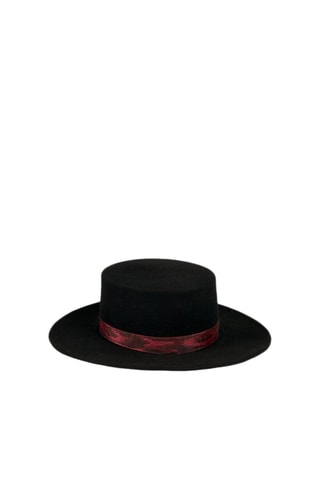 Chapeau fedora en laine - Noir