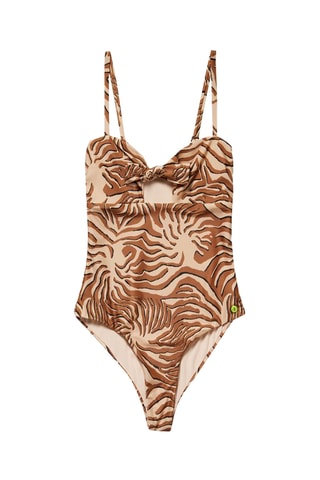 Maillot 1 pièce - Marron