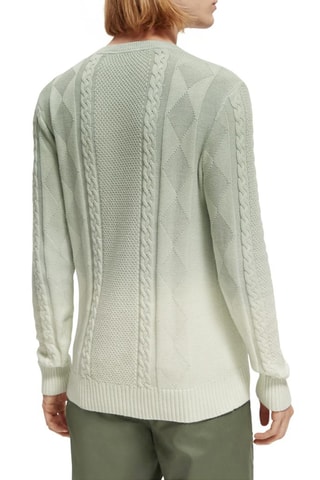 Pull dip and dye en coton biologique - Vert d’eau