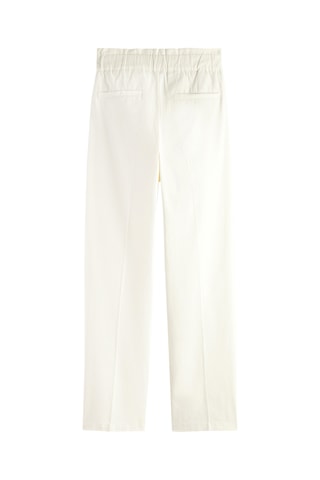 Pantalon en coton biologique taille haute - Ecru