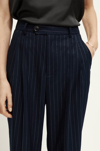 Pantalon relaxed - Bleu marine