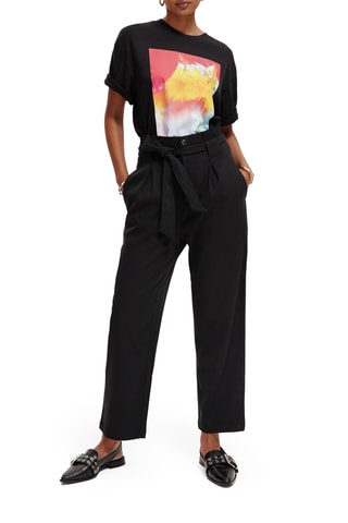 Pantalon taille haute - Noir