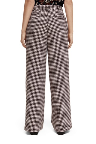 Pantalon wide legs en laine - Rose