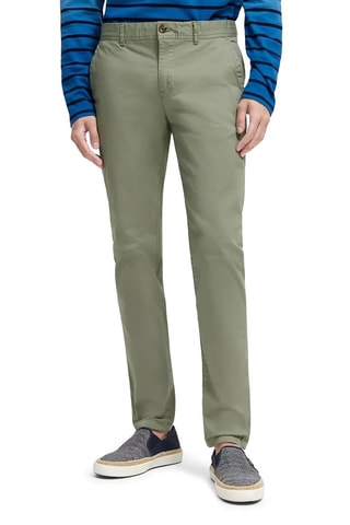 Chino en coton biologique - Vert