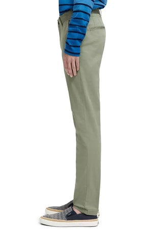 Chino en coton biologique - Vert