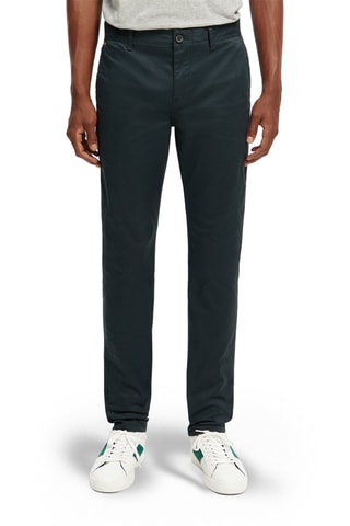 Chino en coton biologique Bleu marine