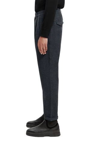 Chino en laine - Bleu