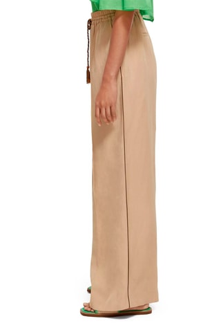 Pantalon en lin wide legs fit - Beige