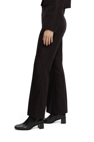 Pantalon en laine flare - Noir