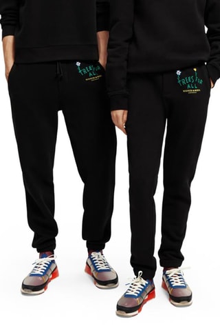 Jogging en coton biologique - Noir