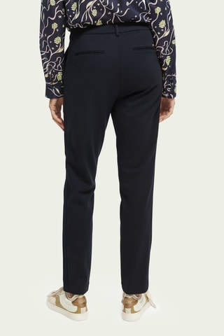 Pantalon slim taille haute - Bleu nuit