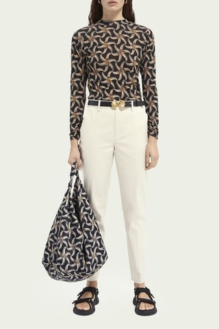 Chino slim en coton biologique - Ecru