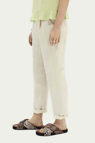 Pantalon tailored en lin - Beige