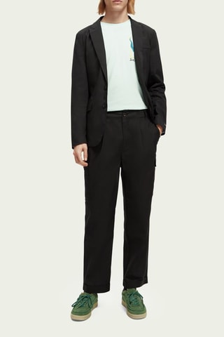 Pantalon cargo en coton biologique - Noir