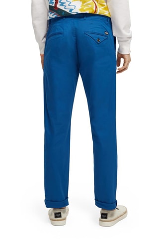 Chino en coton biologique - Bleu électrique