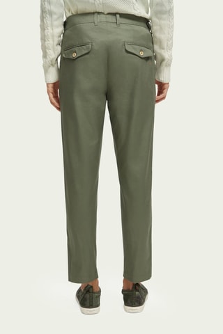 Pantalon en coton biologique et velours - Kaki