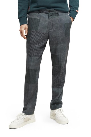 Pantalon en laine - Gris chiné