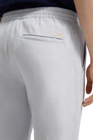 Pantalon en coton biologique et lin - Gris clair