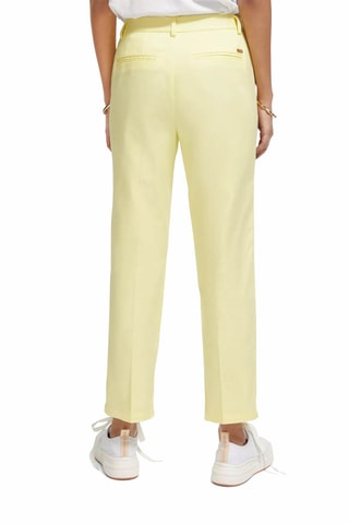Pantalon droit en coton biologique Jaune