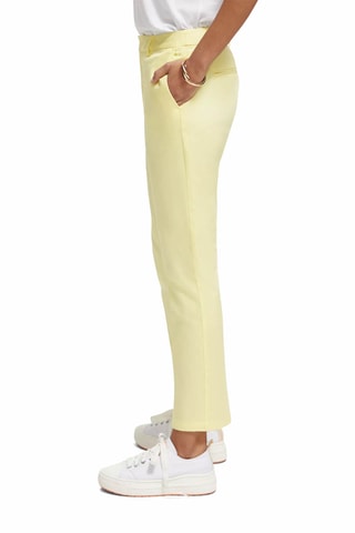 Pantalon droit en coton biologique Jaune