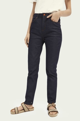 Jean taille haute - Bleu nuit