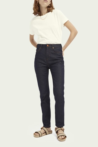 Jean taille haute - Bleu nuit