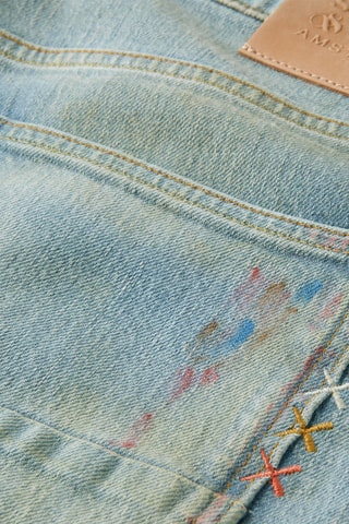 Jean en coton biologique skinny fit - Bleu