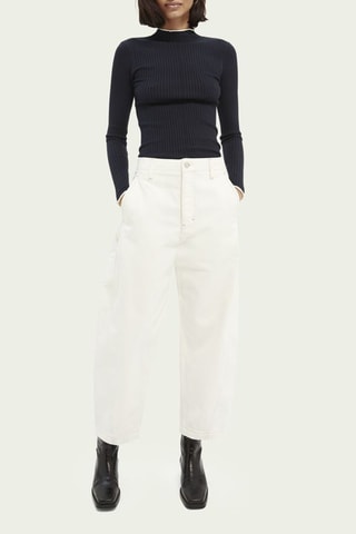 Jean en coton biologique - Blanc