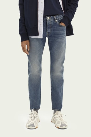 Jean 7/8 en coton biologique - Bleu marine