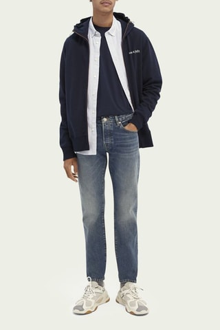 Jean 7/8 en coton biologique - Bleu marine