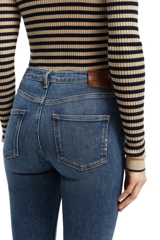 Jean skinny en coton biologique - Bleu