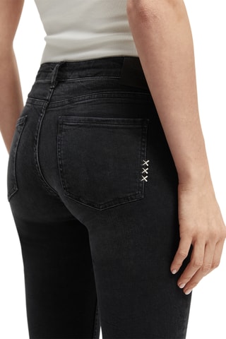 Jean skinny en coton biologique - Noir