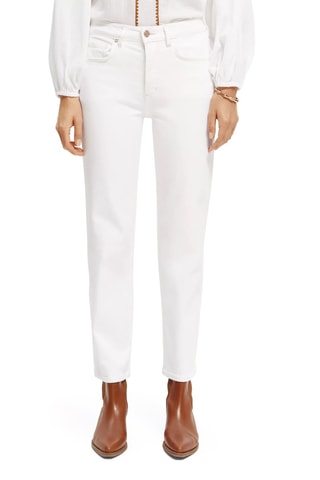 Jean taille haute - Blanc