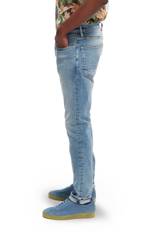 Jean slim en coton biologique Bleu